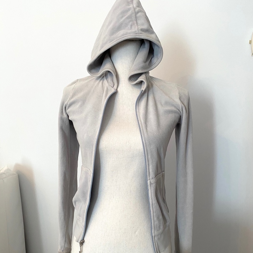 Juicy Couture Zip Hoodie & Sweatpants. Dove Grey